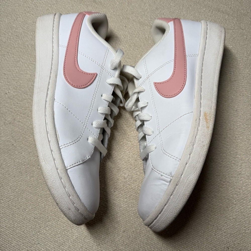 Nike Court Royal White and Pink Sneakers Classic Design - Picture 6 of 9